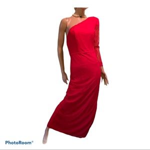 NBD Lathan red gown